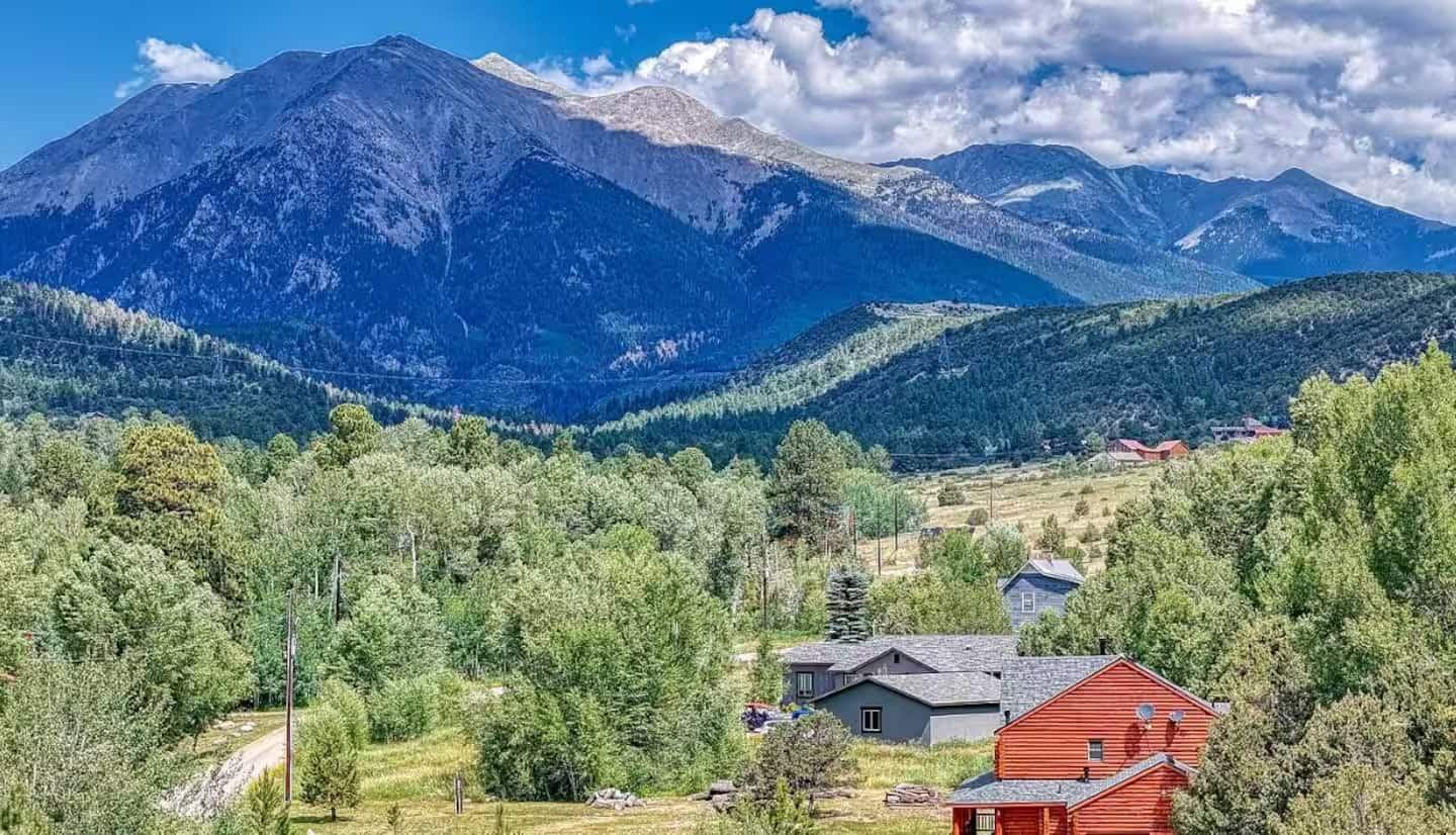Chateau Shavano, a log home under Mt. Shavano near Salida, Colorado